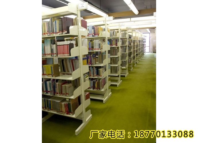 单柱双面图书馆书架